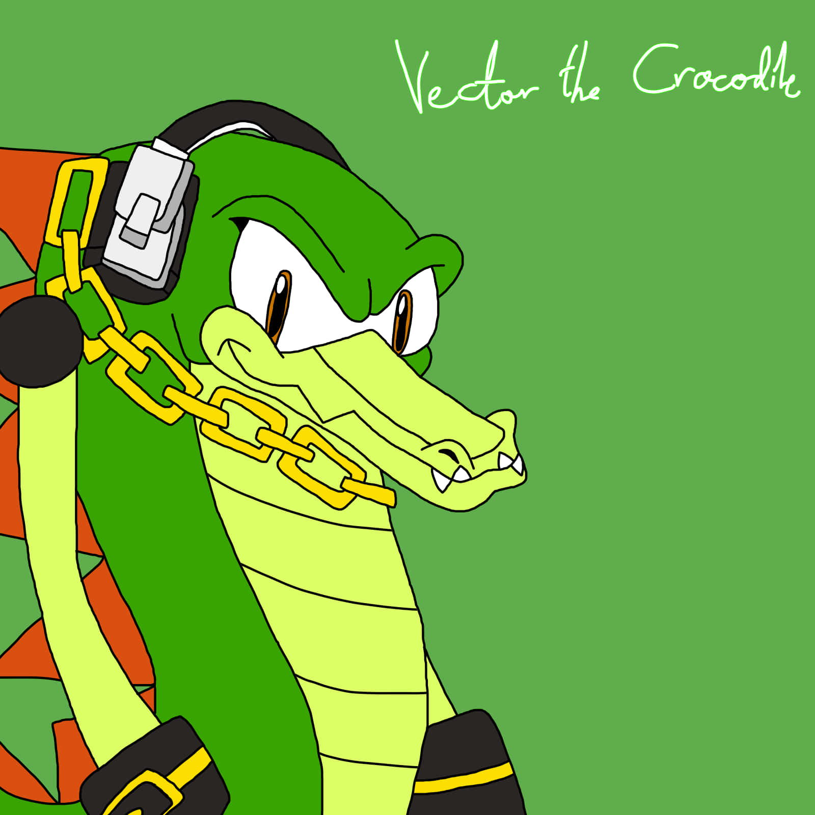 Vector The Crocodile Smiles In High-resolution Wallpaper Wallpaper