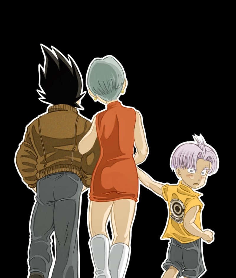 Vegeta's Family Portrait Wallpaper