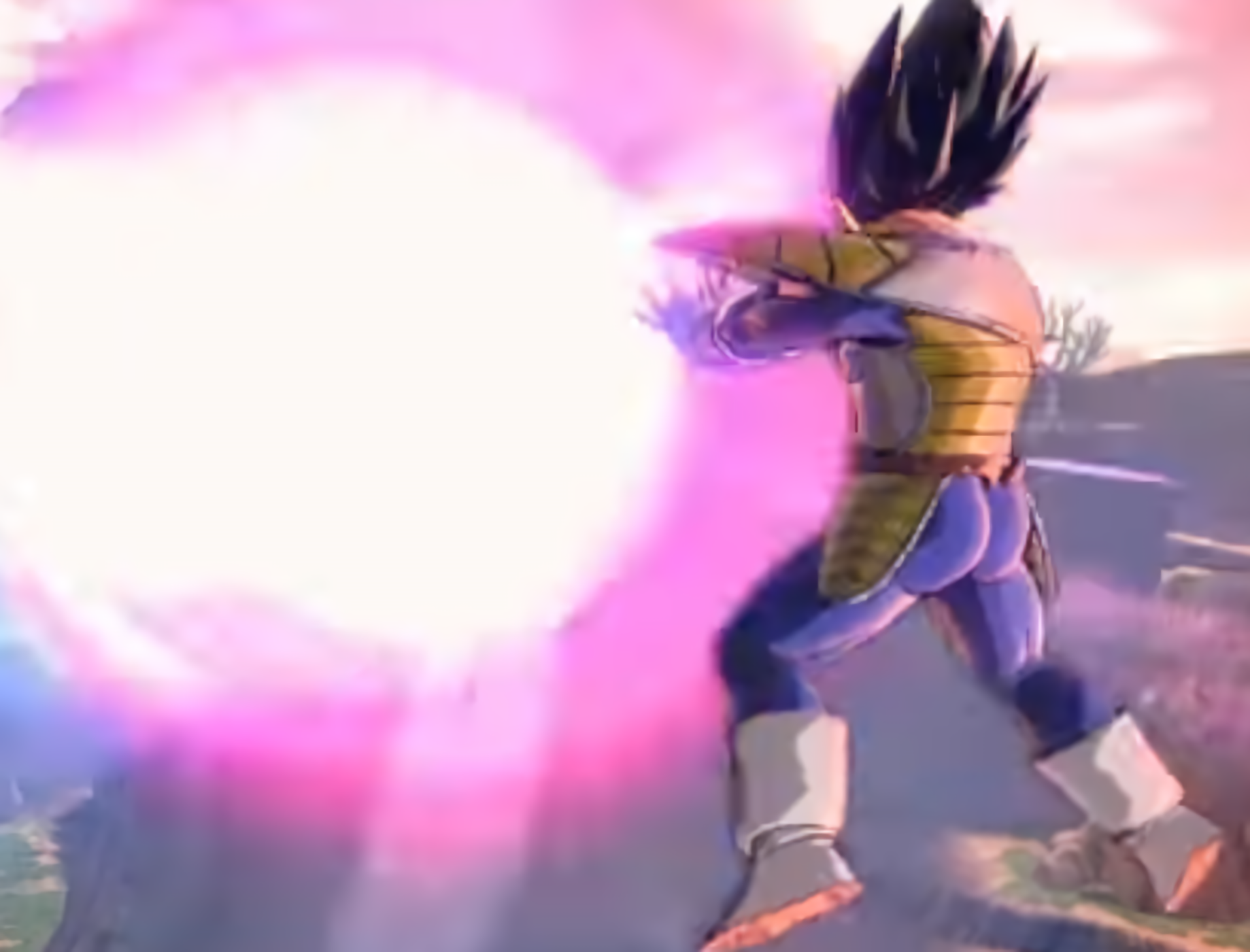 Vegeta's Power: Unleashing The Galick Gun Wallpaper