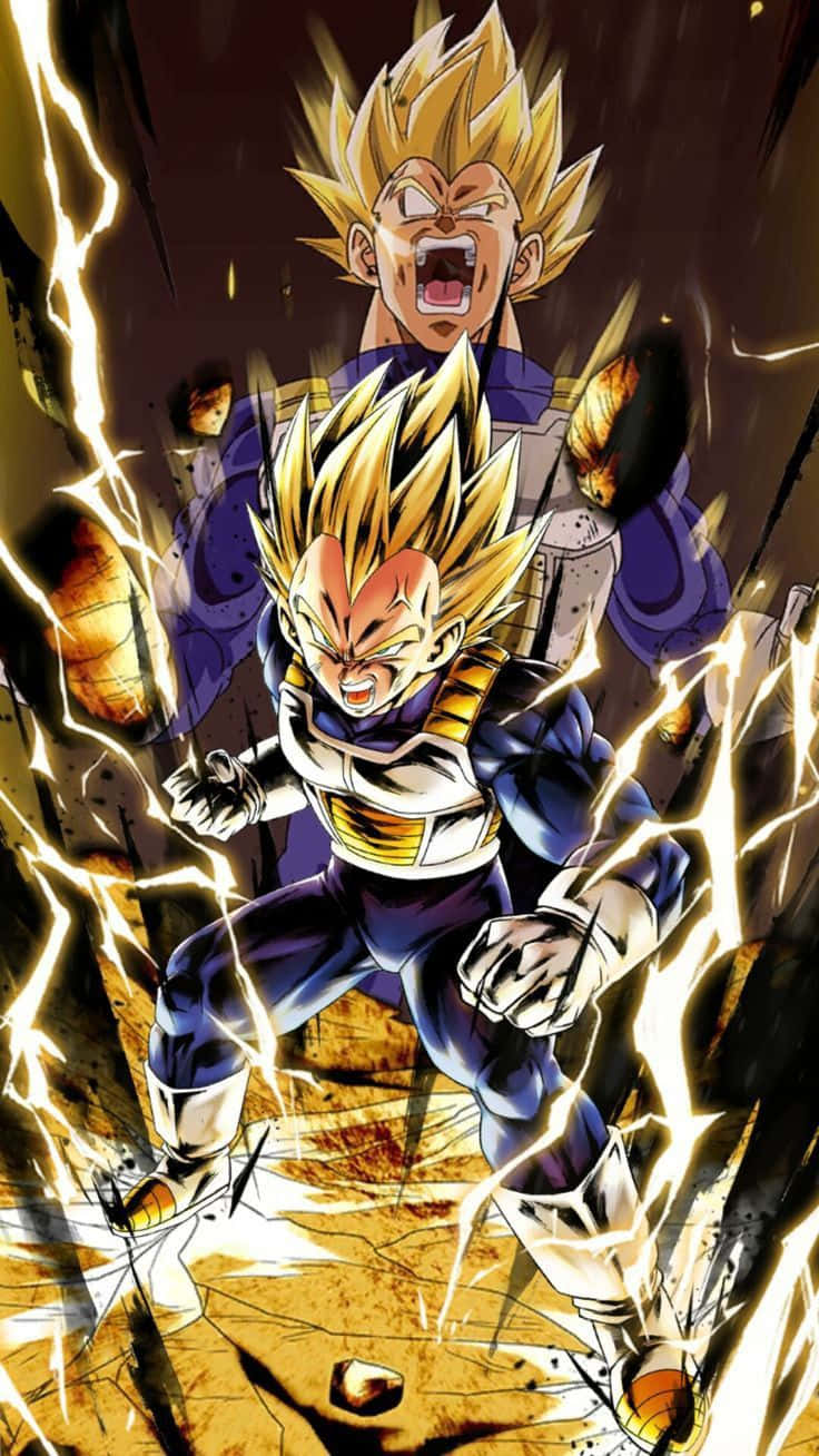 Vegeta Super Saiyan 2 In Action Wallpaper