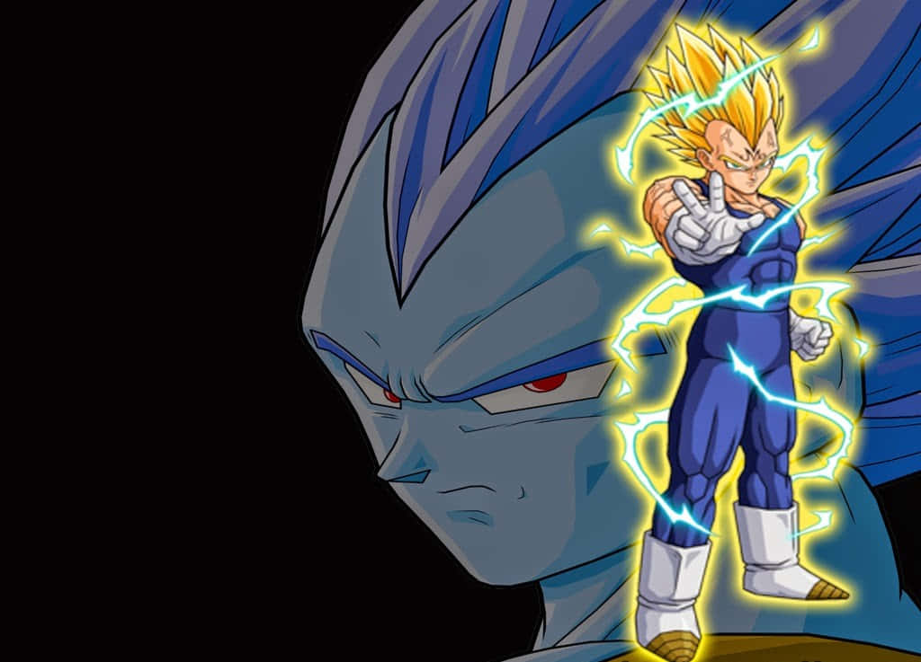 Vegeta Super Saiyan 2 Unleashing His Power Wallpaper