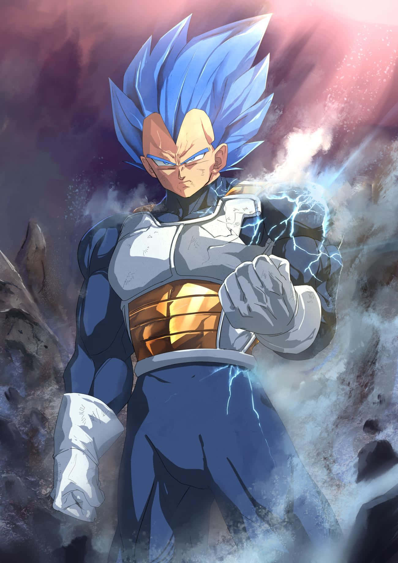 Vegeta Super Saiyan Blue, Unleashing Ultimate Power Wallpaper