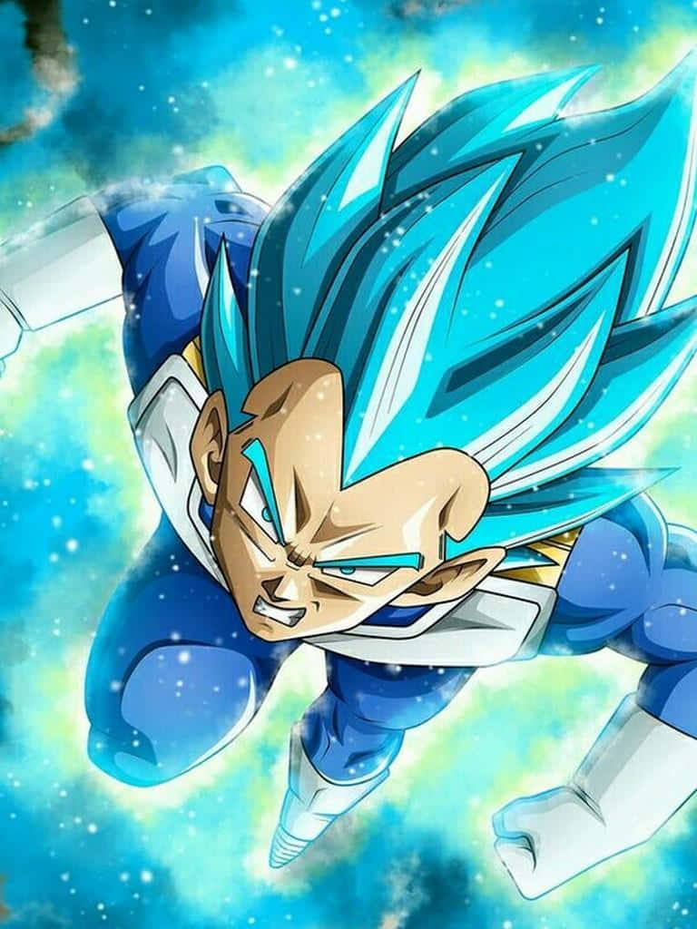 Vegeta Super Saiyan Unleashing Power Wallpaper