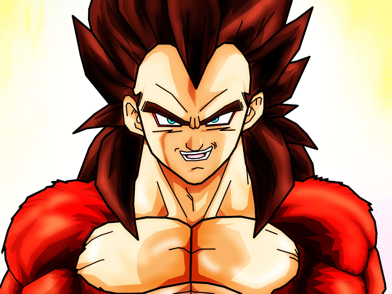 Vegeta Transforms Into Super Saiyan 4 Wallpaper