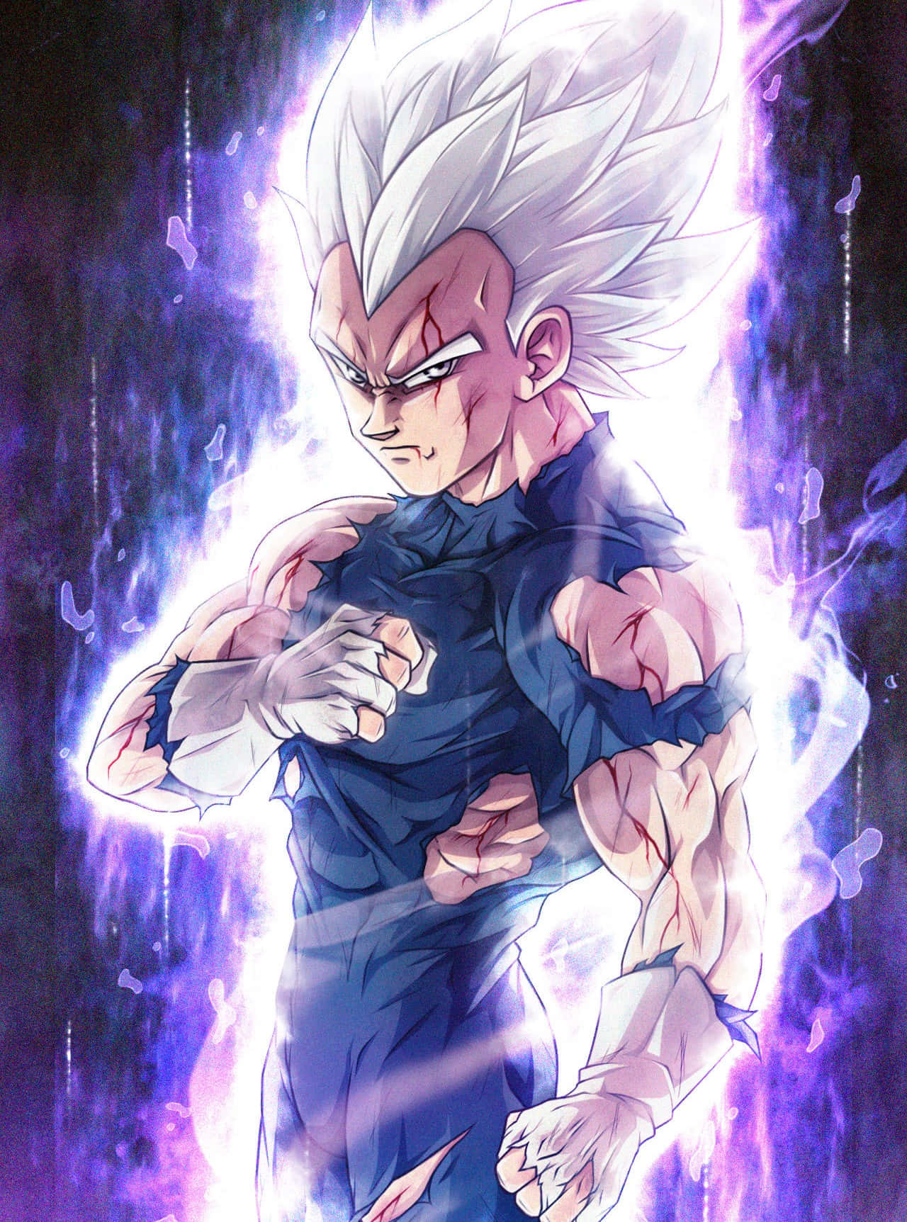 Vegeta Ultra Instinct Transformation Wallpaper