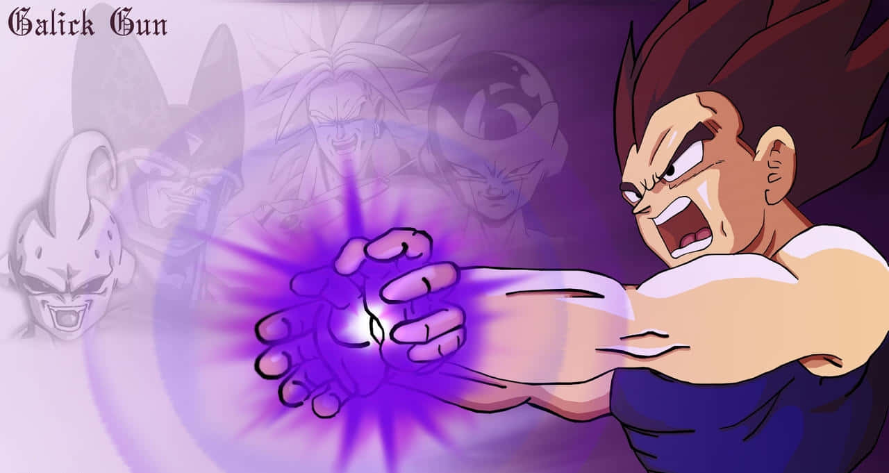 Vegeta Unleashes His Galick Gun Wallpaper