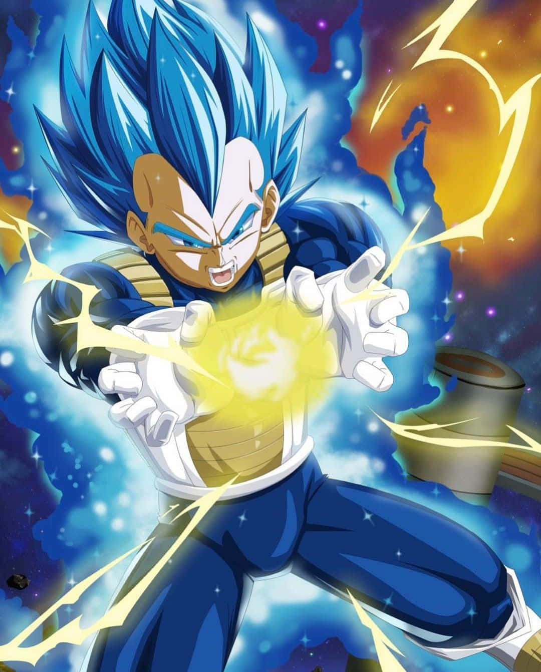 Vegeta Unleashes His Legendary Final Flash Attack