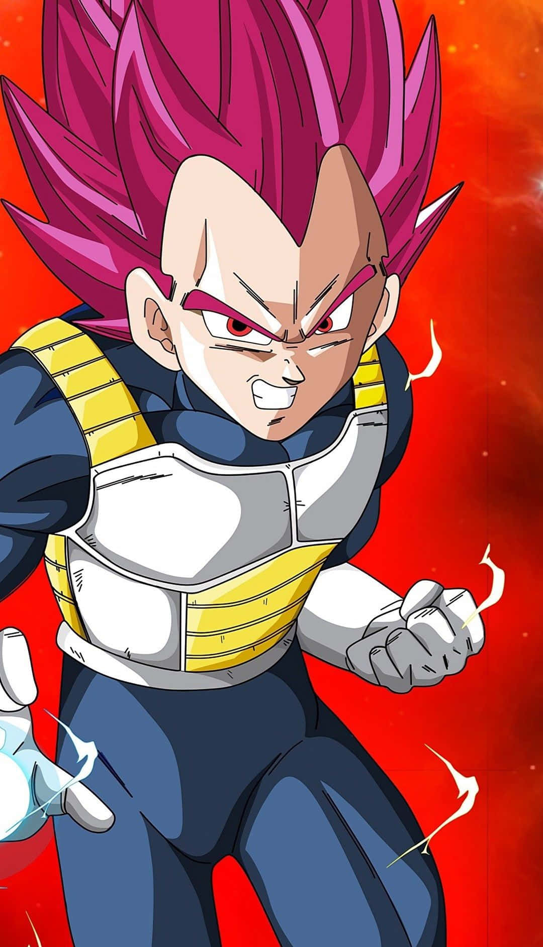 Vegeta Unleashes His Power As A Super Saiyan Wallpaper