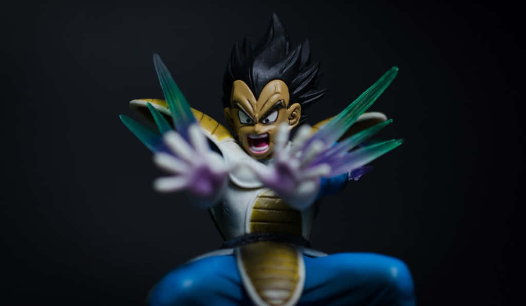 Vegeta Unleashes The Powerful Galick Gun Attack Wallpaper