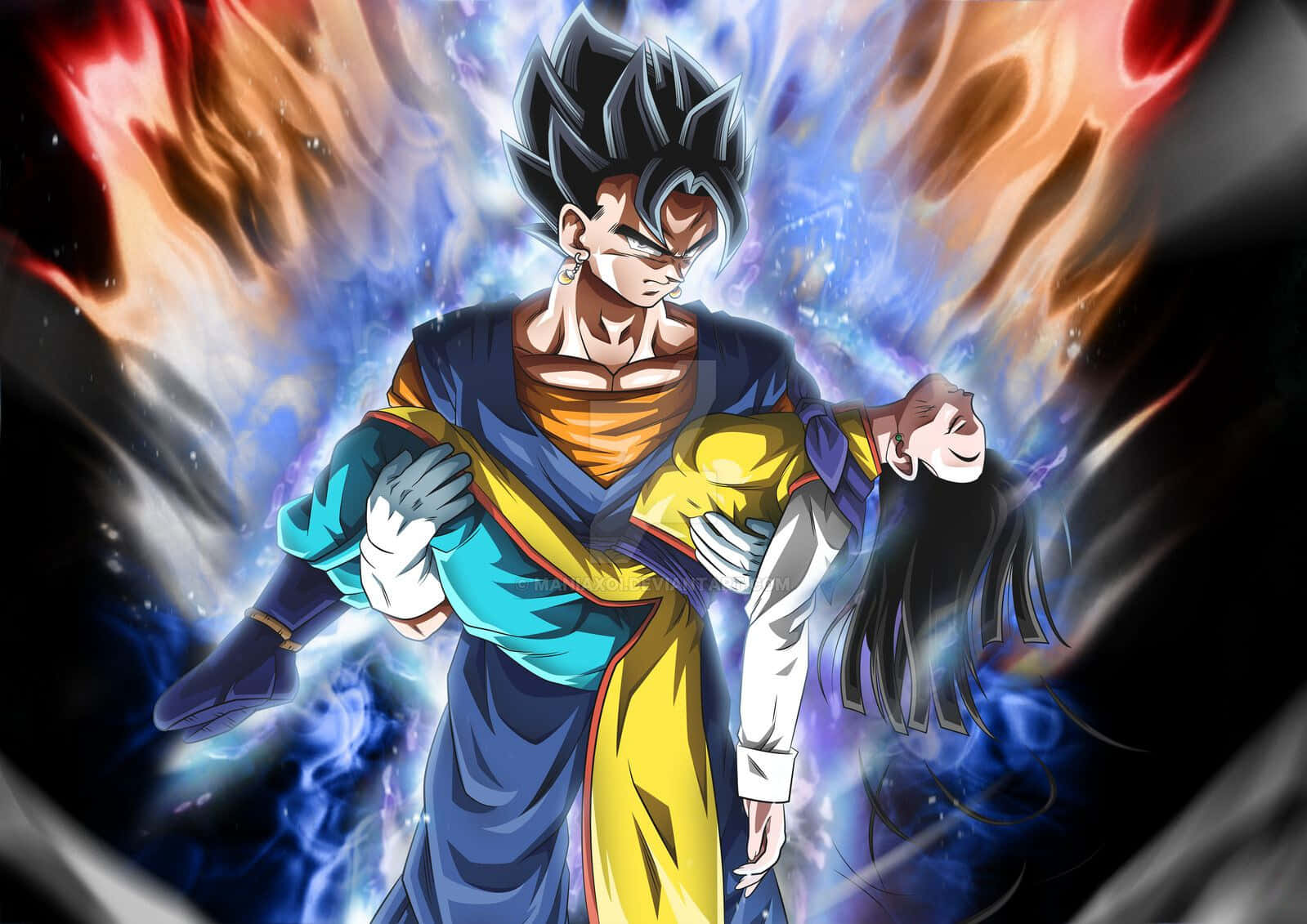 Vegeta Unleashes Ultra Instinct Power Wallpaper