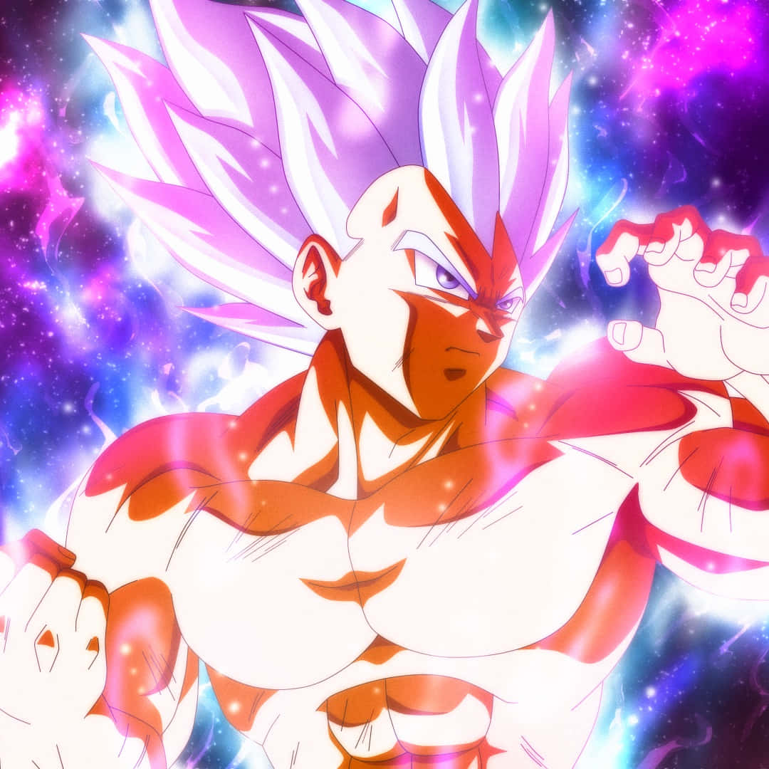 Vegeta Unleashes Ultra Instinct Power In An Epic Battle Wallpaper