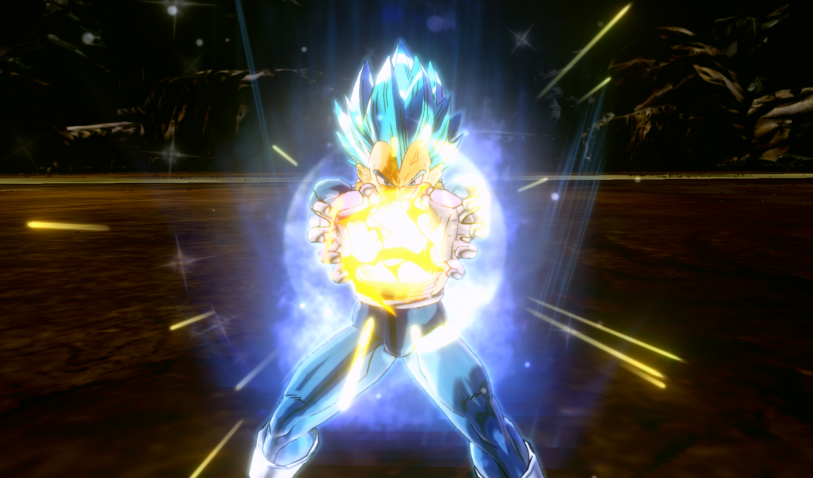 Vegeta Unleashing Final Flash Attack Wallpaper