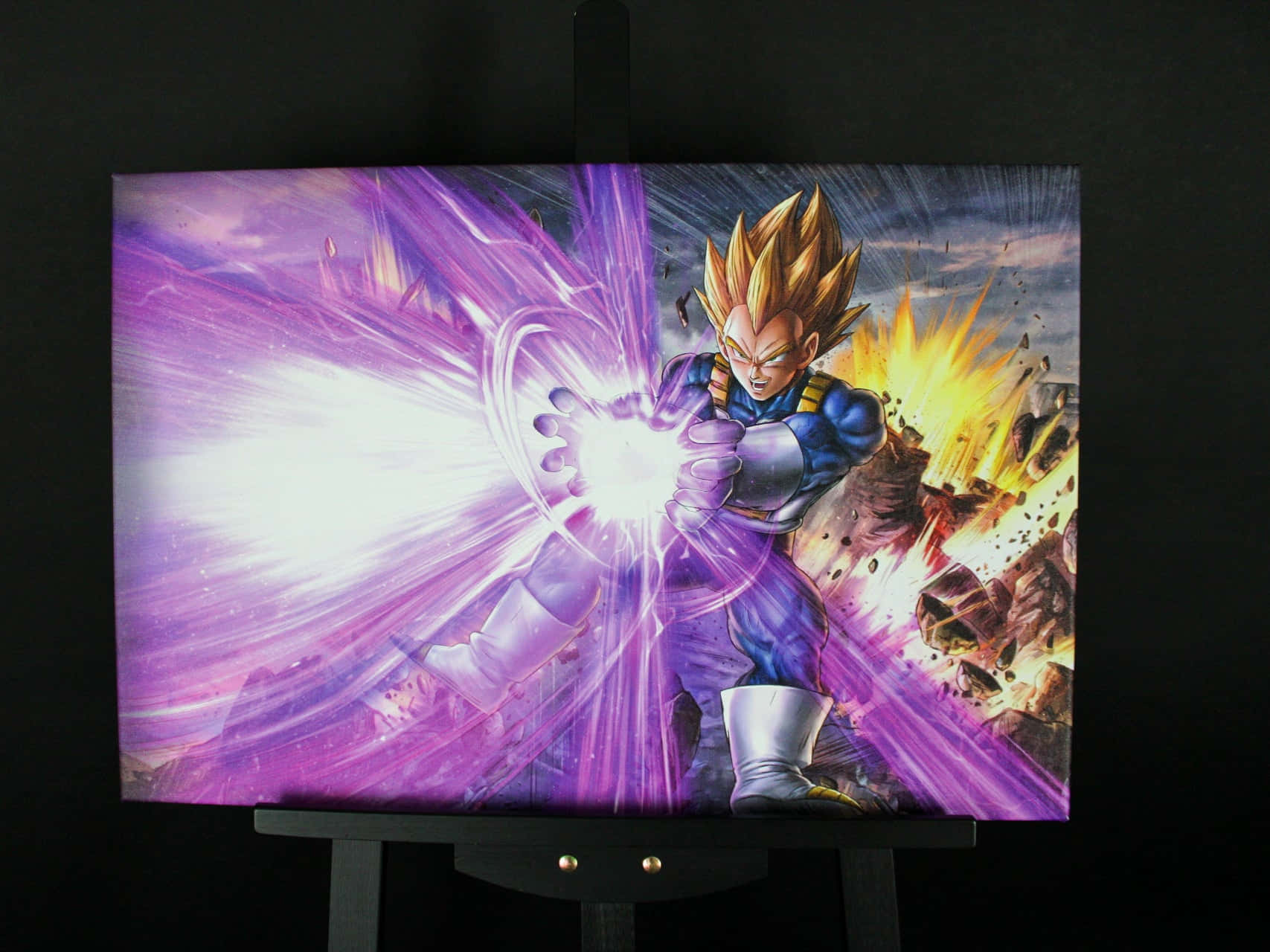 Vegeta Unleashing Galick Gun Power Wallpaper