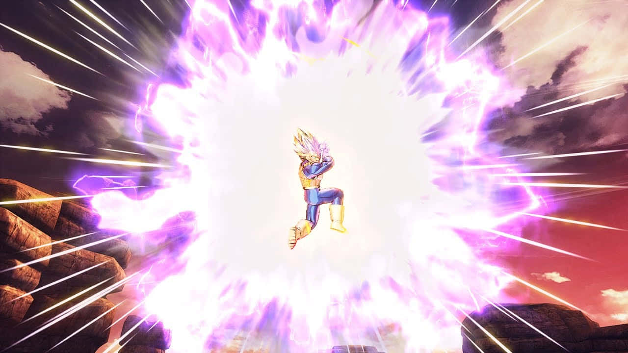 Vegeta Unleashing His Famous Galick Gun Wallpaper