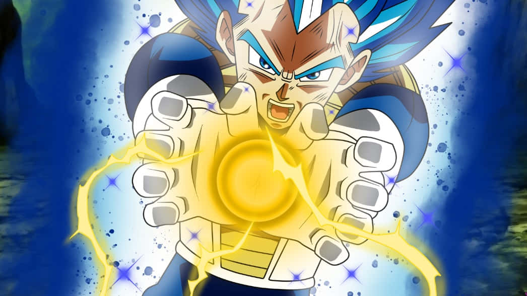 Vegeta Unleashing His Final Flash Wallpaper