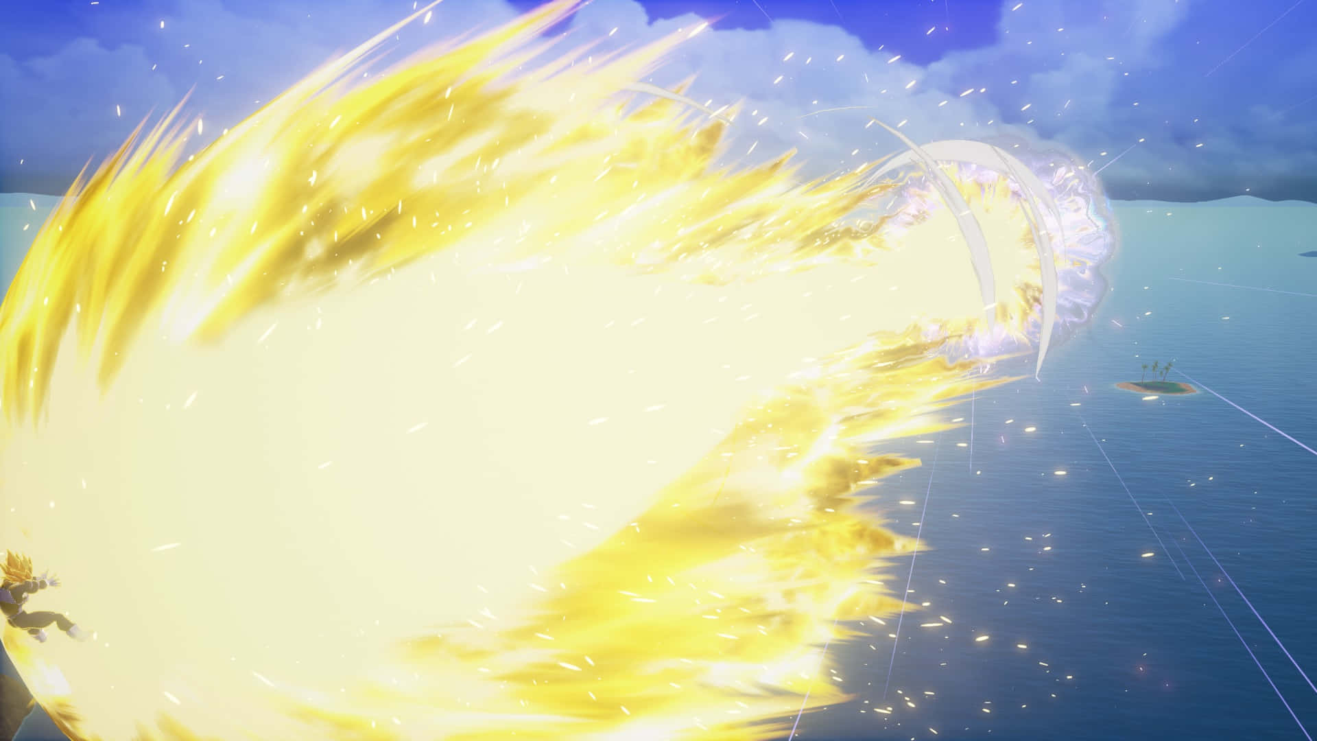 Vegeta Unleashing The Final Flash Wallpaper