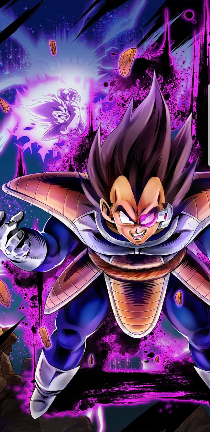 Vegeta Unleashing The Mighty Galick Gun Attack Wallpaper