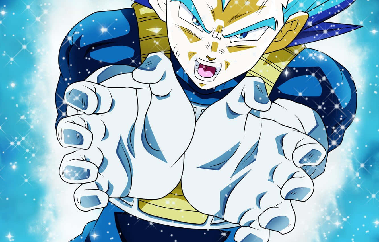 Vegeta Unleashing The Ultimate Power Of His Final Flash. Wallpaper