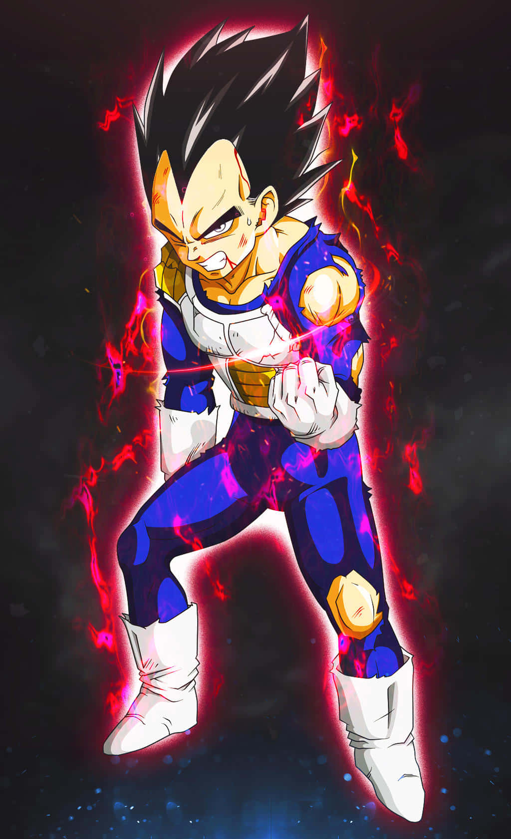 Vegeta Unleashing Ultra Instinct Power Wallpaper