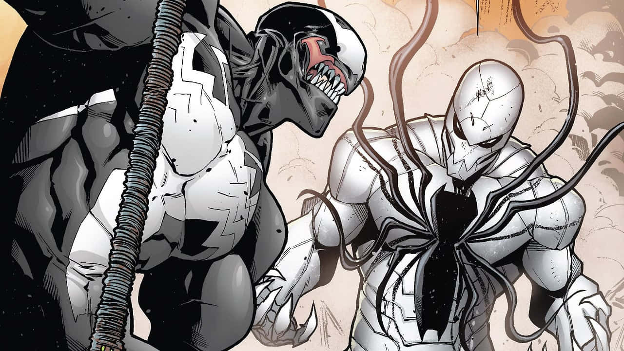 Venom Saga Unleashed: An Epic Crossover In Venomverse Wallpaper