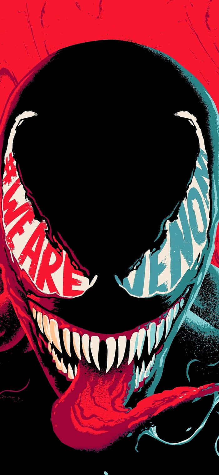 Venom Unleashed - The Symbiote Takes Over In Epic Comic Style Wallpaper