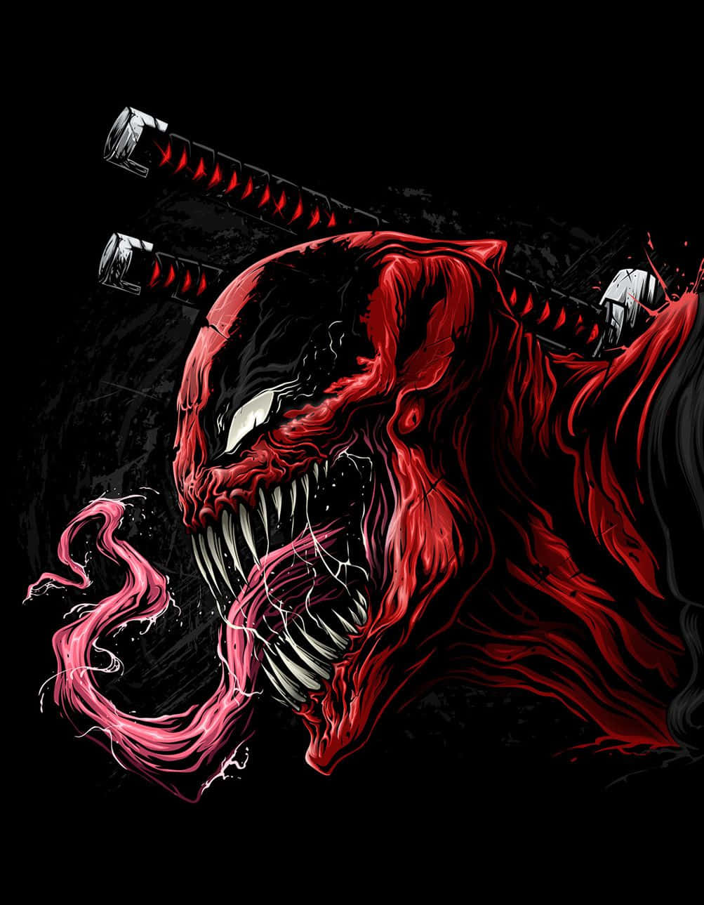 Venomized Superhero Unleashed Wallpaper