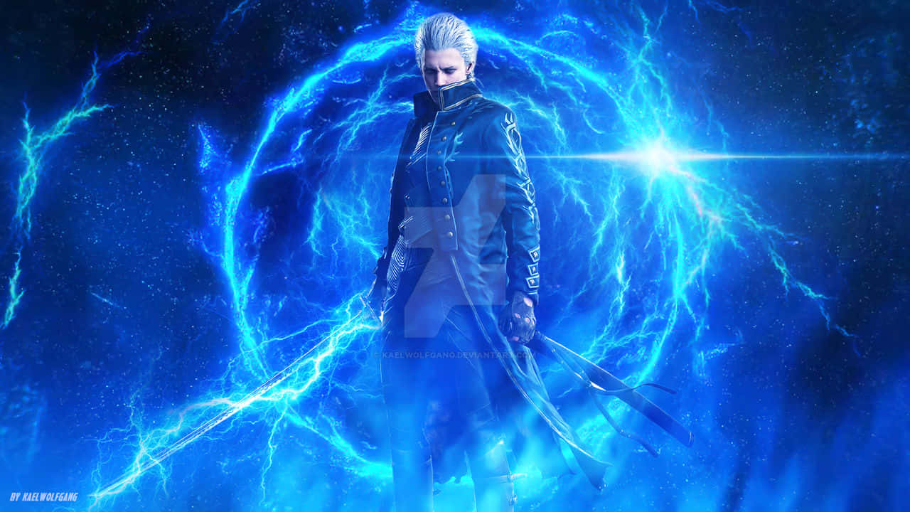 Vergil's Imminent Power Wallpaper