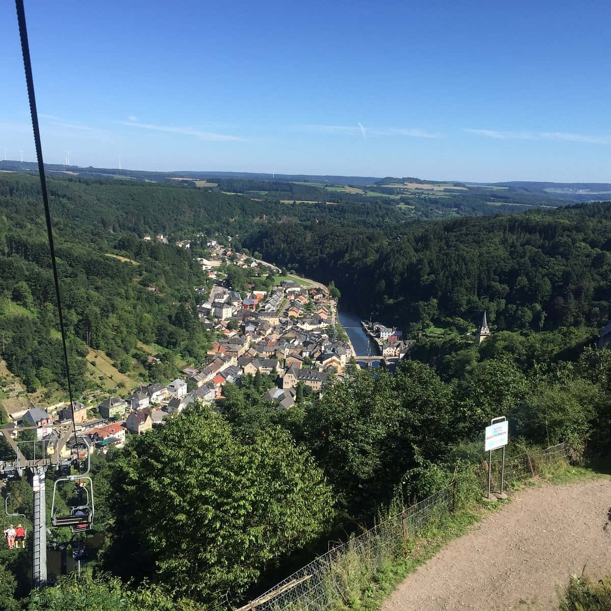 Vianden Luxembourg Aerial View Wallpaper