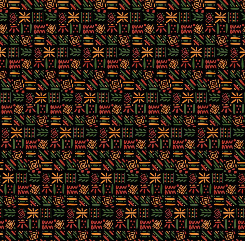 Vibrant African Print Pattern Wallpaper