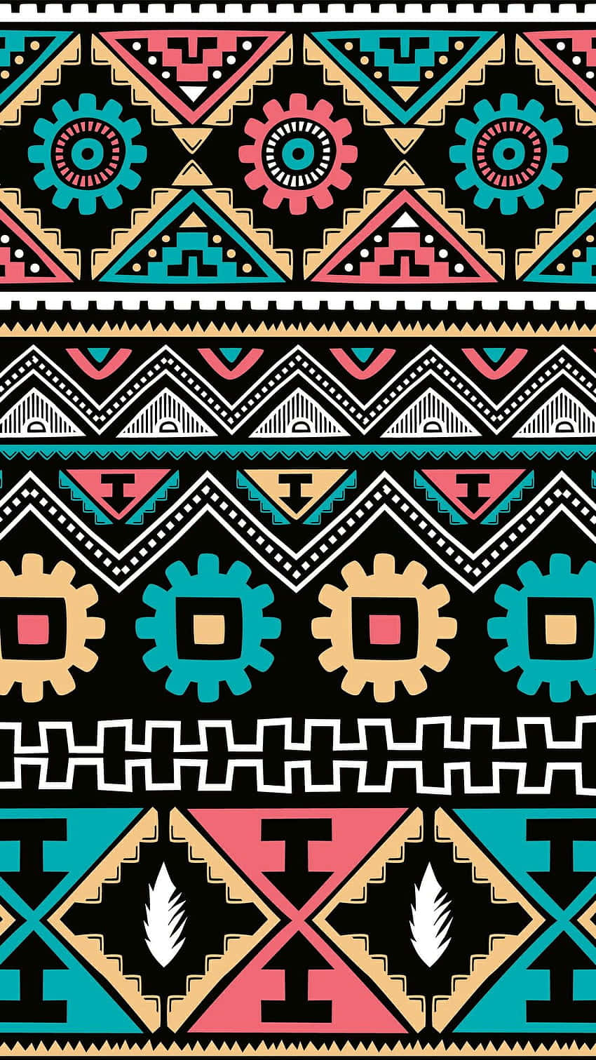 Vibrant African Print Pattern Wallpaper