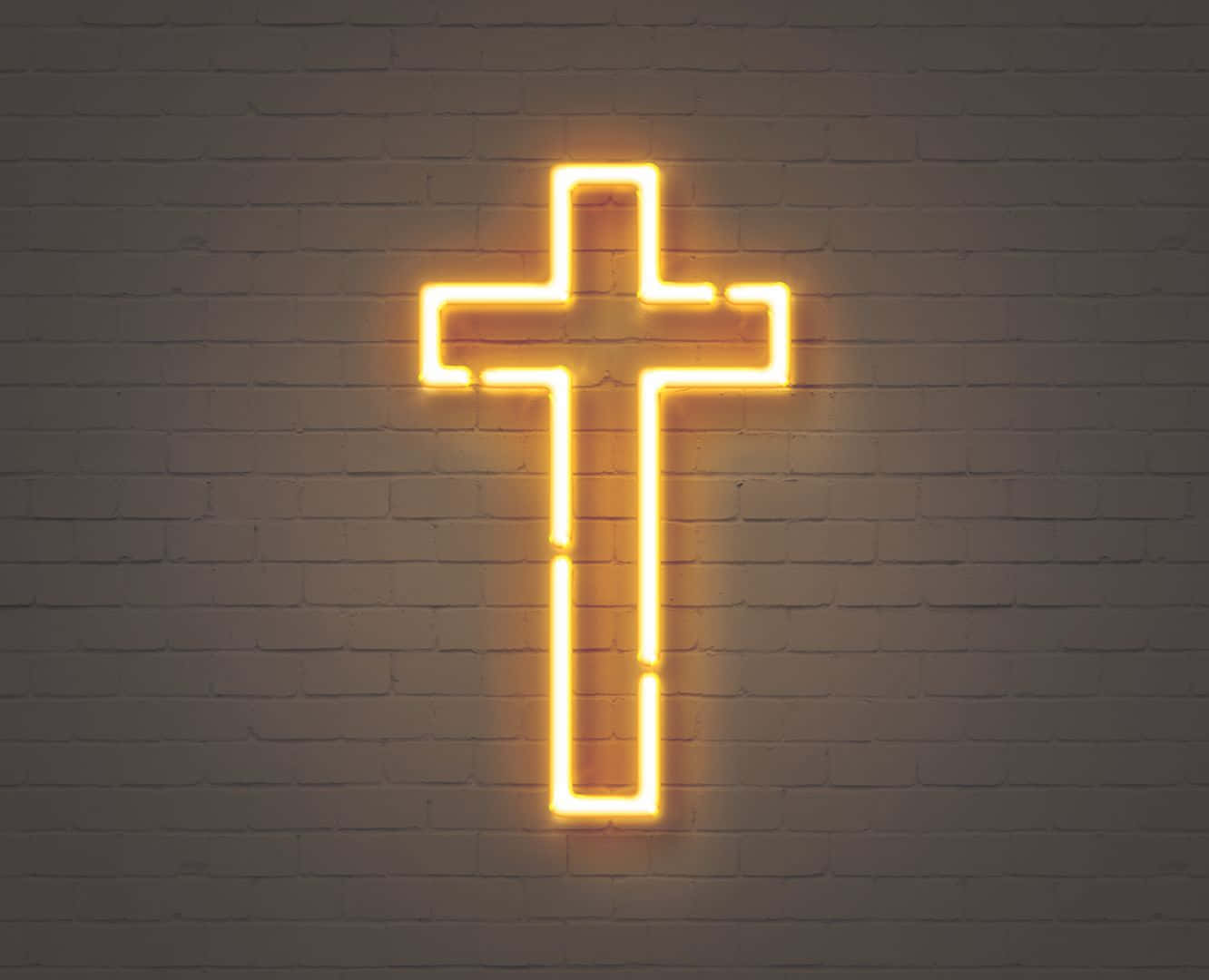 Vibrant And Colorful Abstract Cross Wallpaper