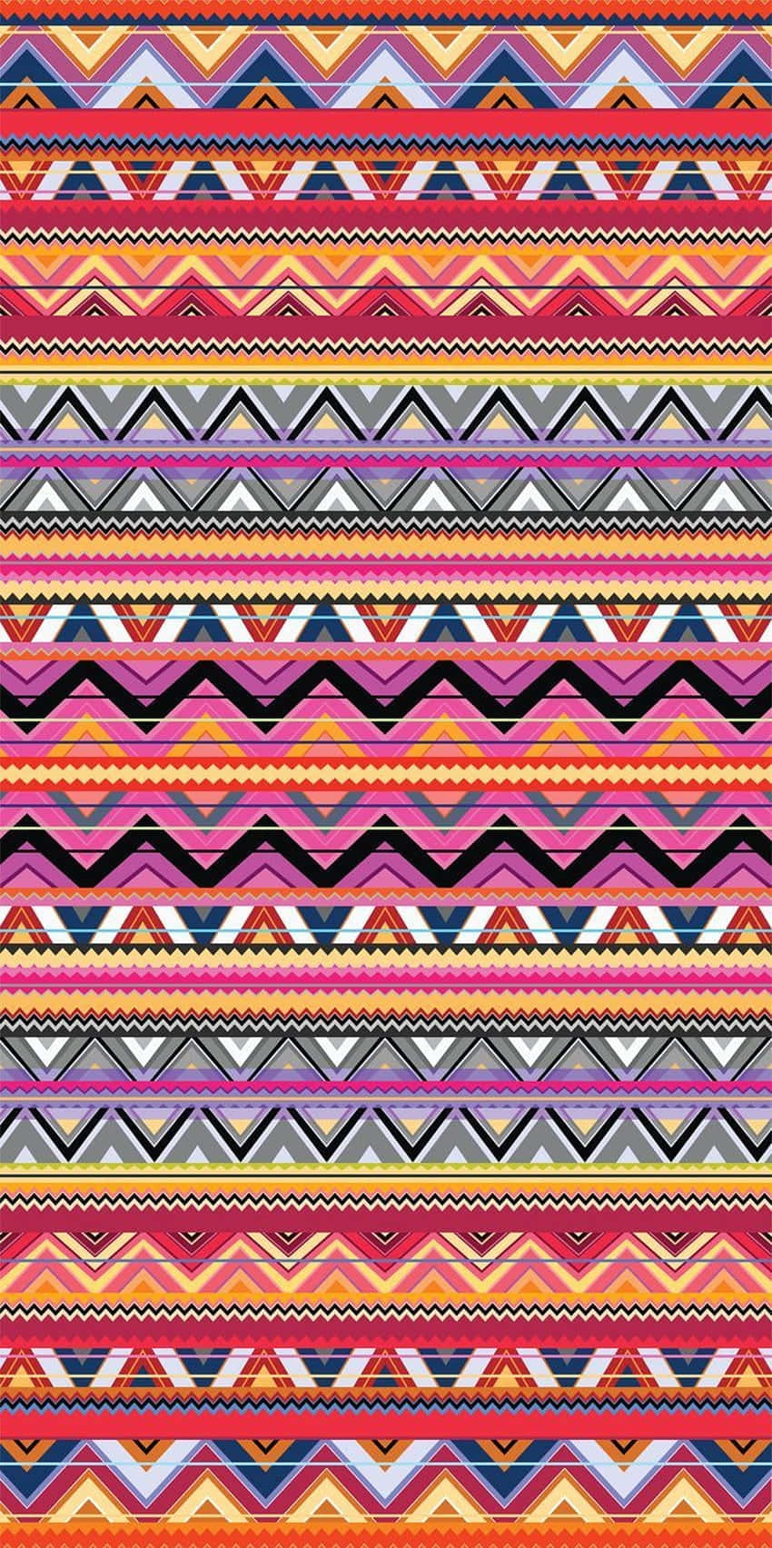 Vibrant Aztec Pattern Design Wallpaper