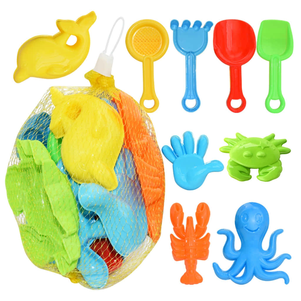 Vibrant Beach Toys For Summer Fun Wallpaper