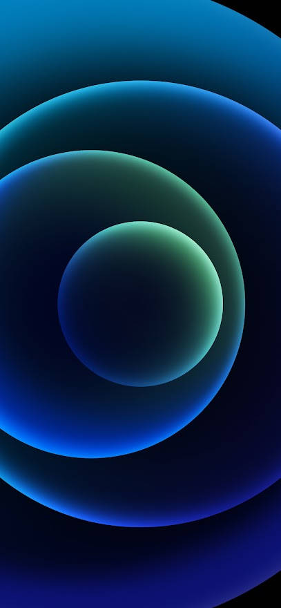 Vibrant Blue Green Ios Default Background Wallpaper