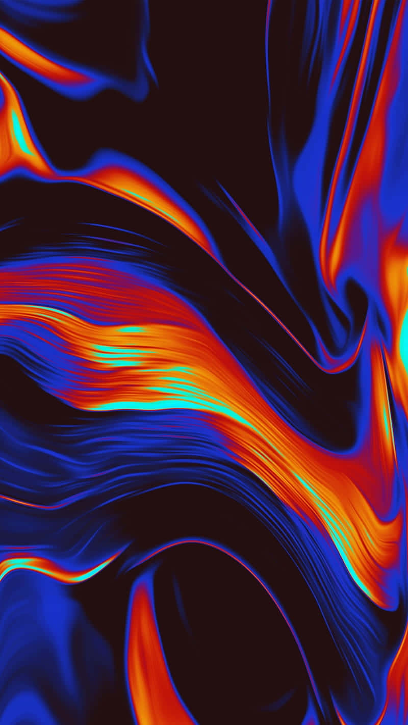 Vibrant_ Blue_ Orange_ Abstract_ Art.jpg Wallpaper