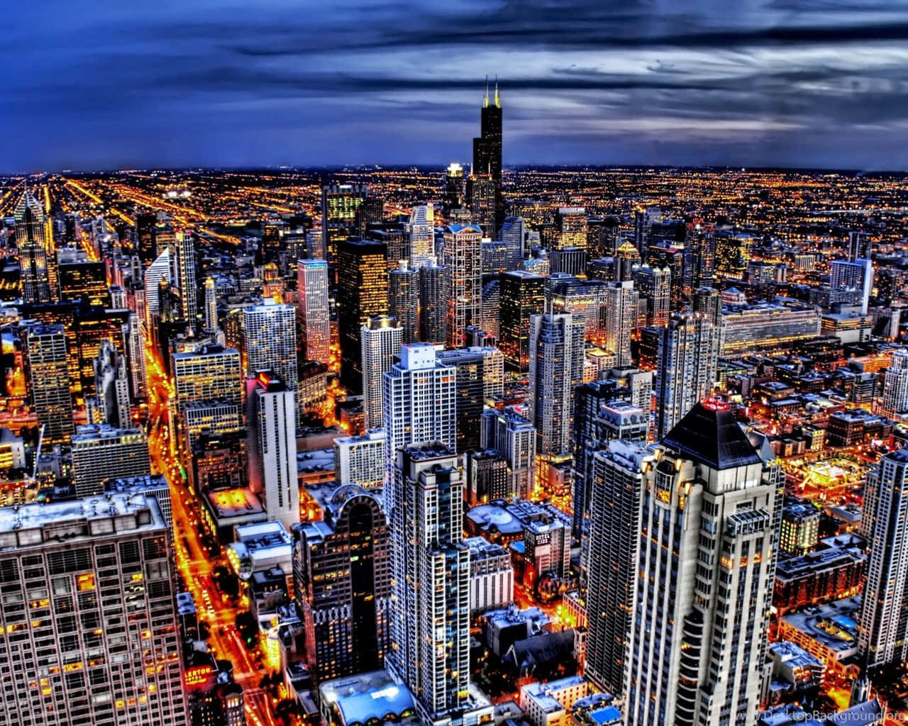 Vibrant_ Cityscape_at_ Twilight.jpg Wallpaper