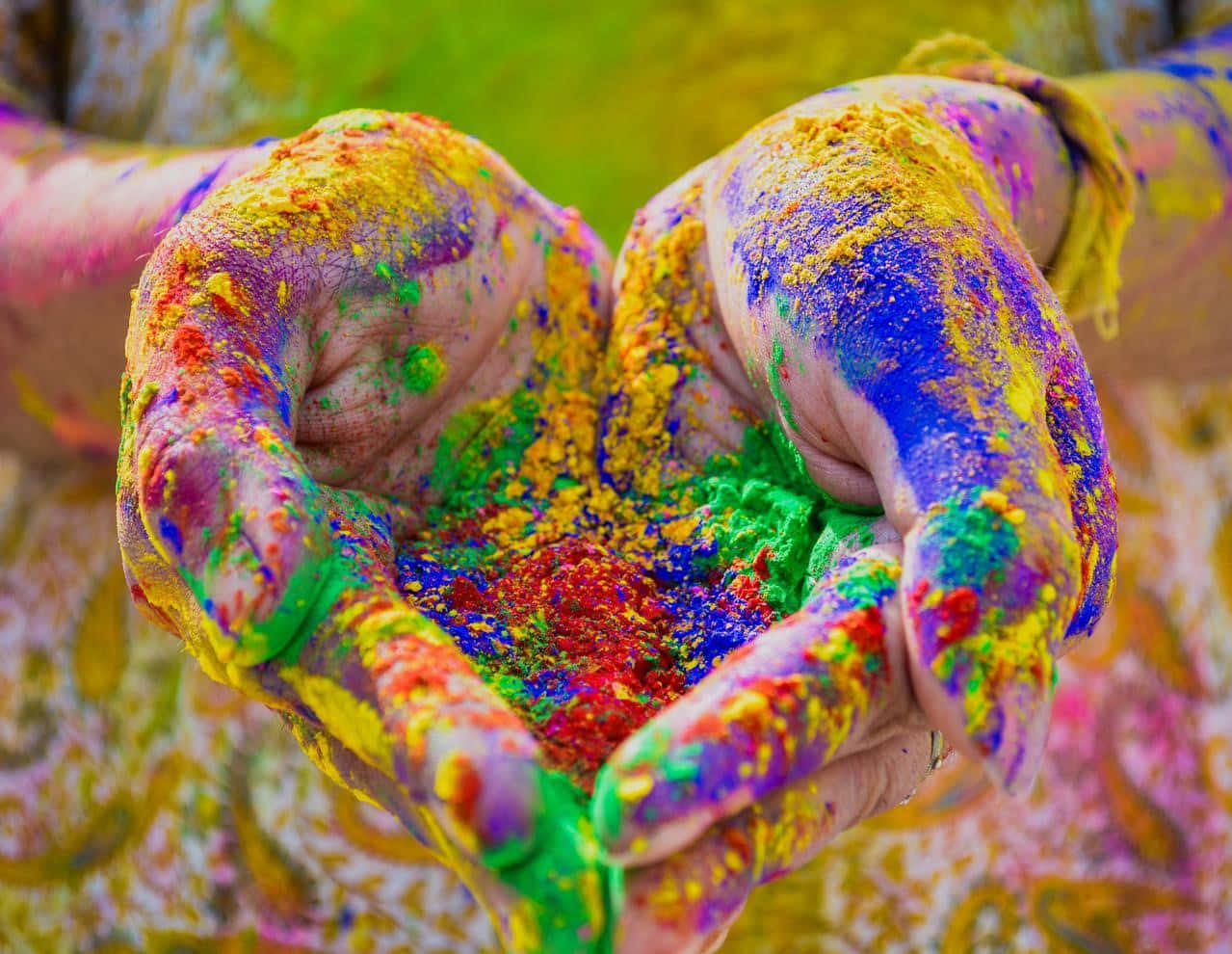 Vibrant Color Explosion Wallpaper