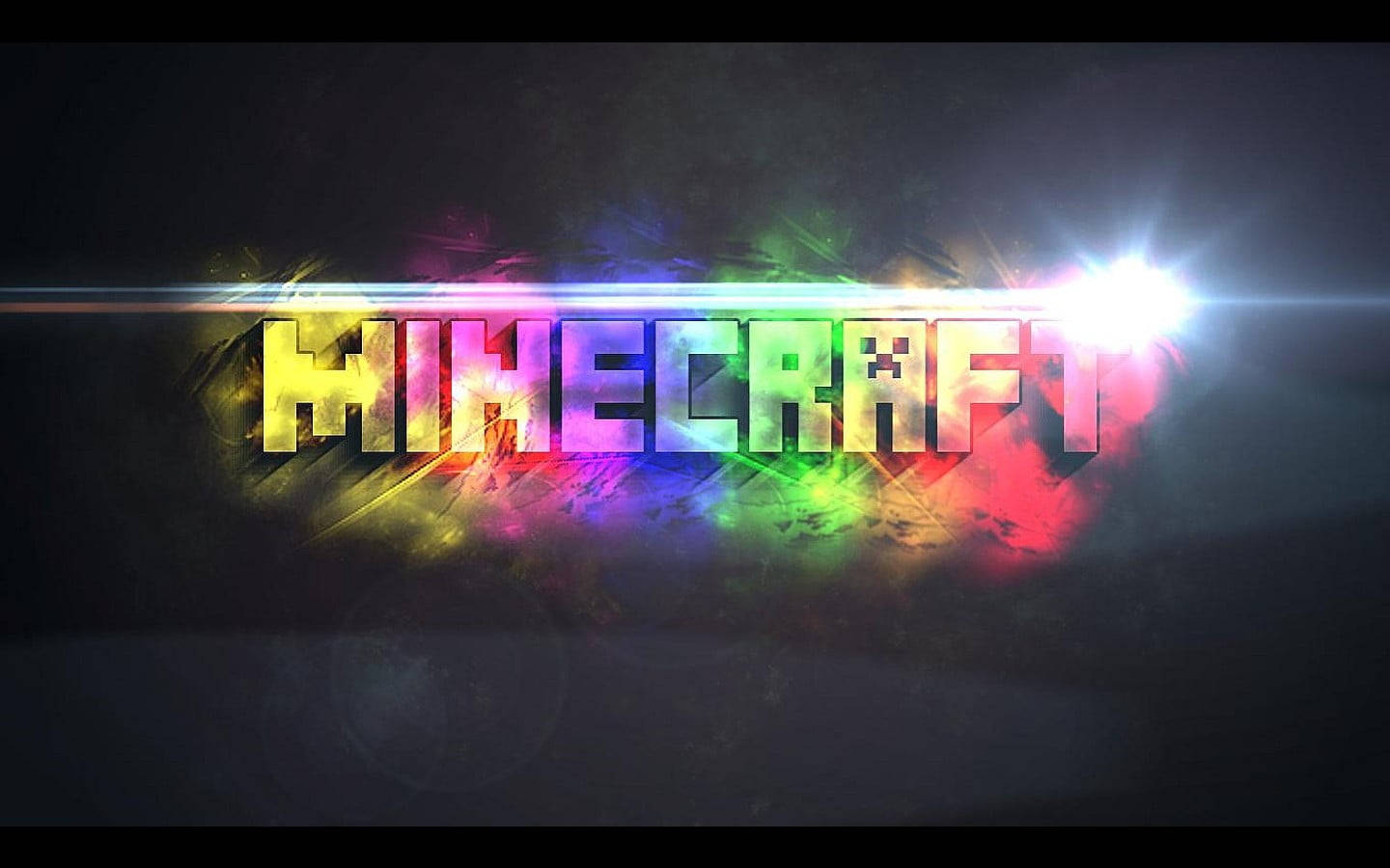 Vibrant Cool Minecraft Title Poster Wallpaper