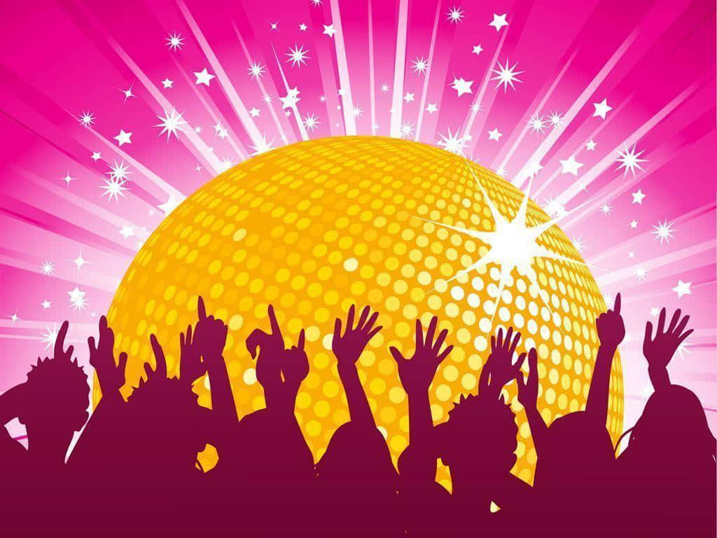 Vibrant Disco Ball Celebration Wallpaper