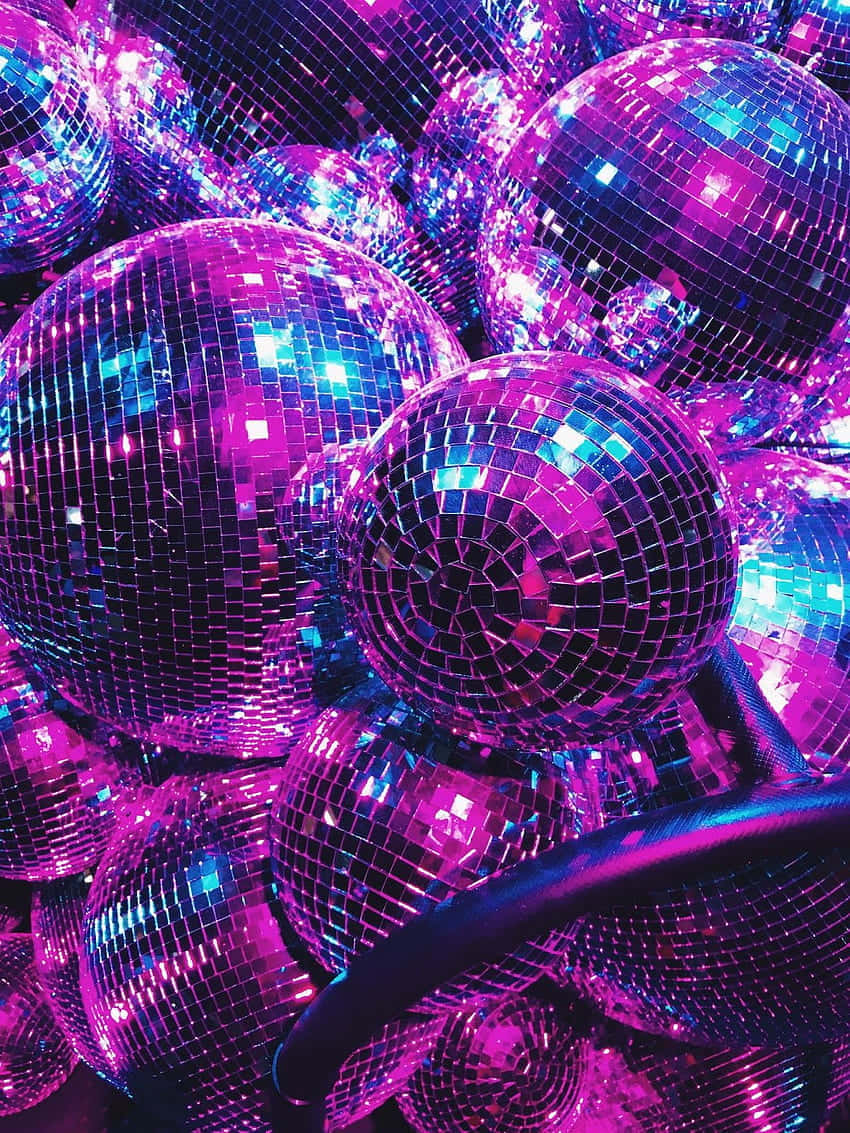 Vibrant Disco Balls Galore Wallpaper