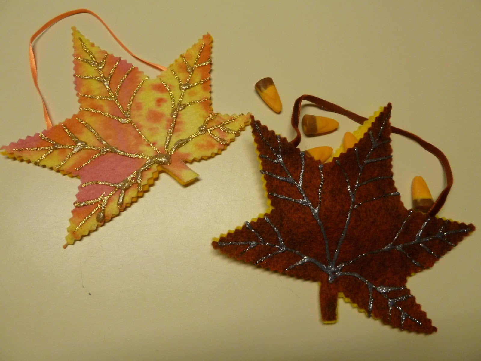 Vibrant Fall Crafts Display Wallpaper