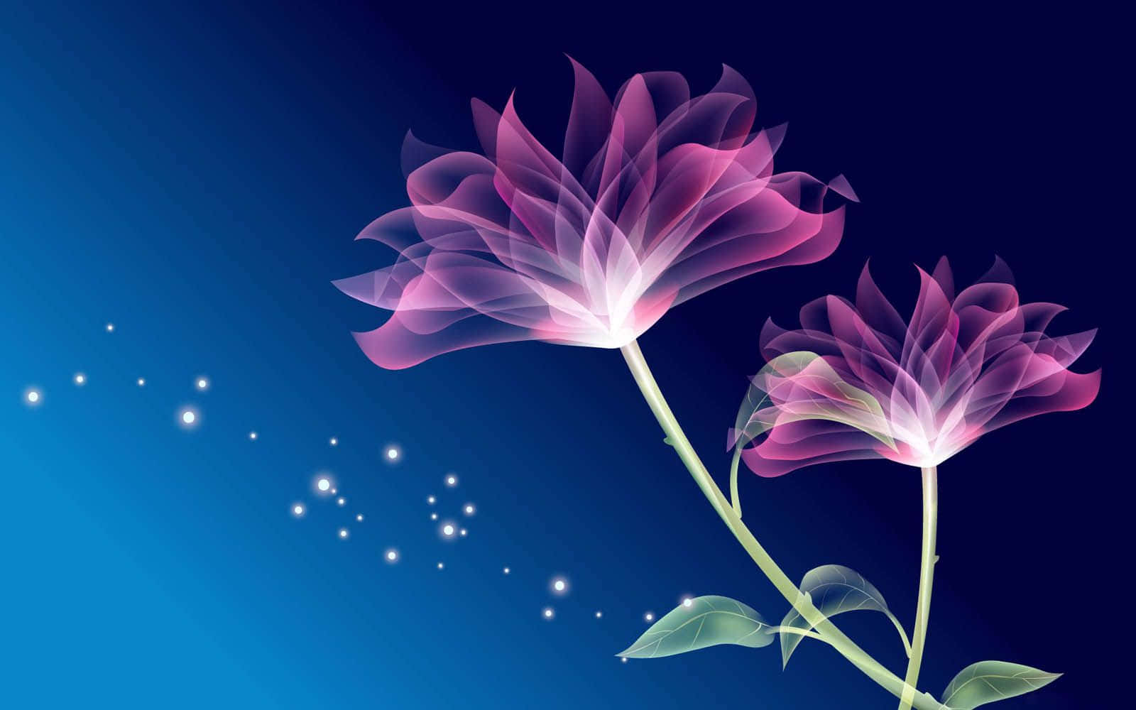 Vibrant Flower Art Aesthetic Wallpaper