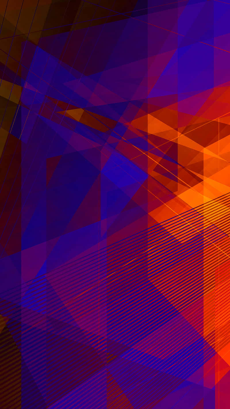 Vibrant Geometric Abstraction Wallpaper