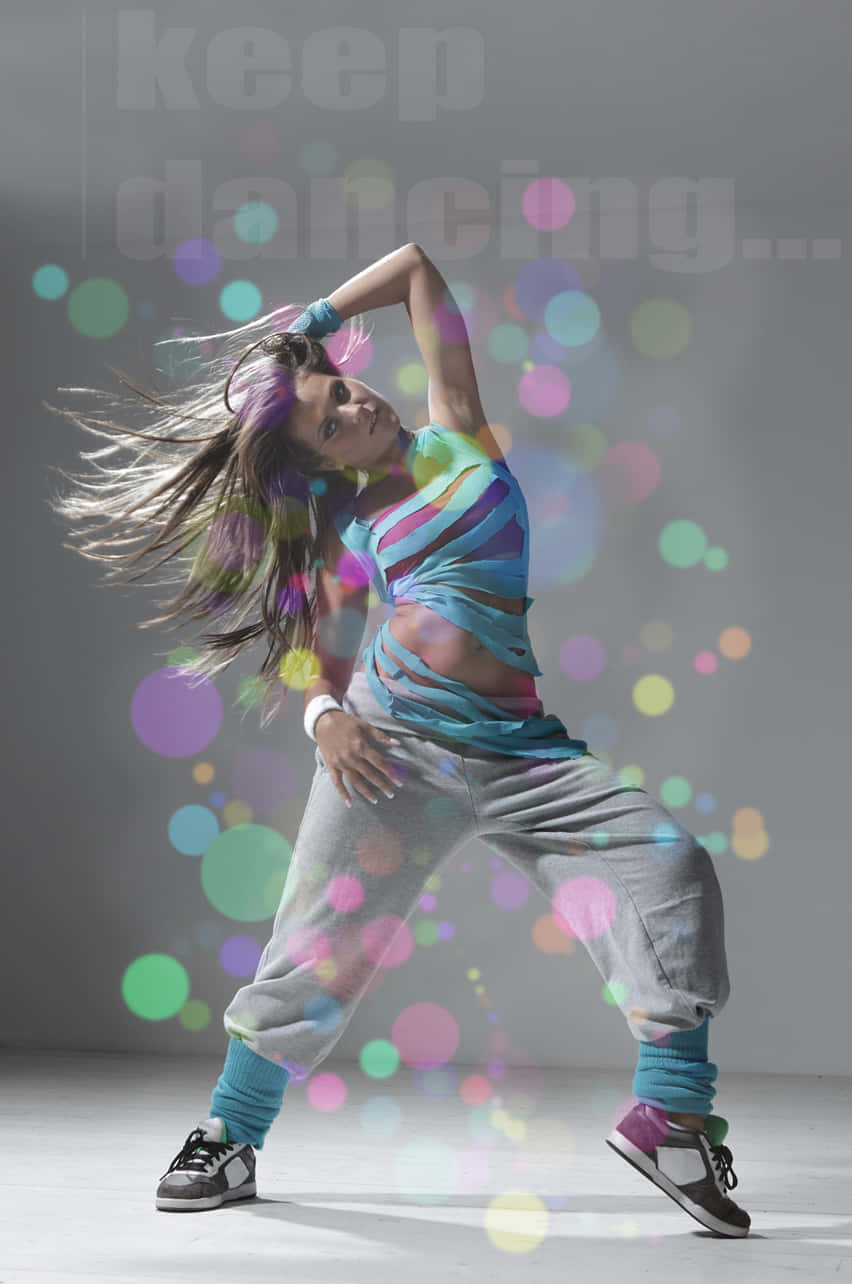 Vibrant Hip Hop Dancer Wallpaper