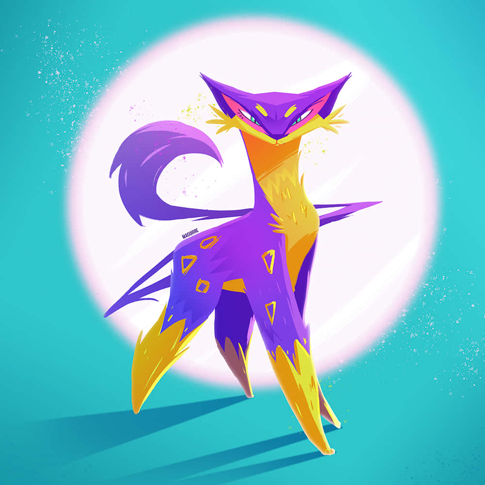 Vibrant Liepard Art Wallpaper