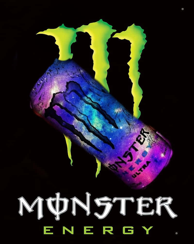 Vibrant Monster Energy Drink Art Wallpaper