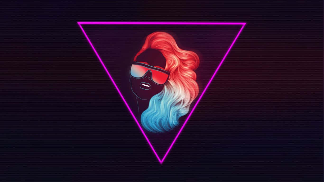 Vibrant Neon Dreamscape Wallpaper