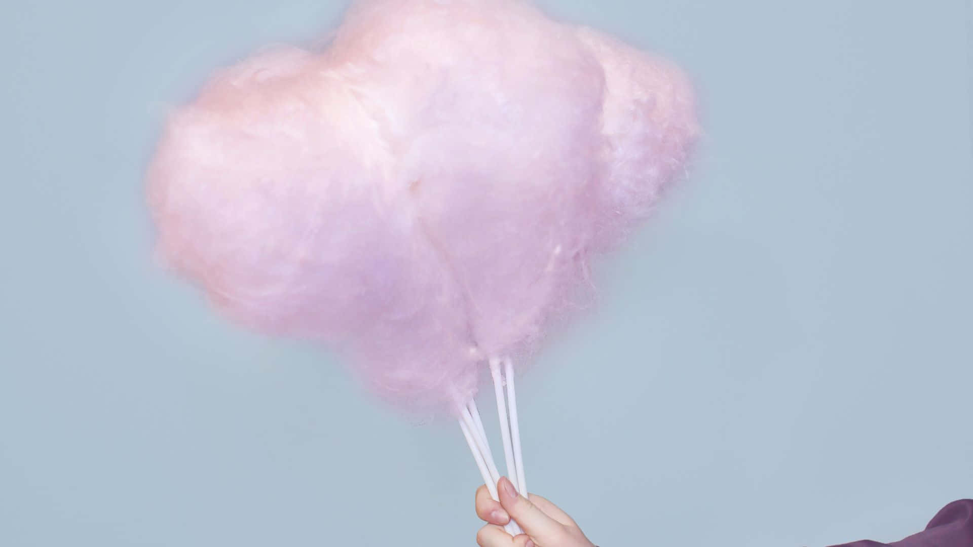 Vibrant Pink And Blue Cotton Candy Wallpaper