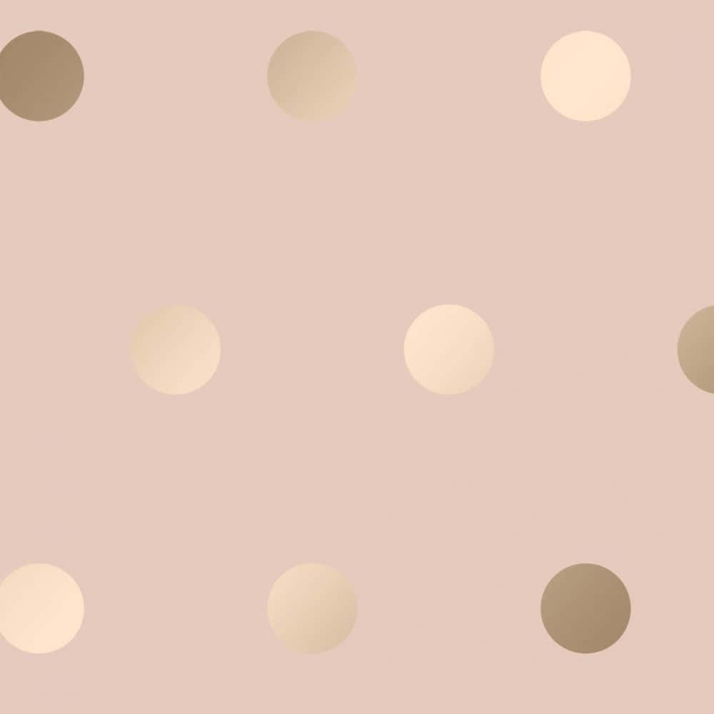 Vibrant Pink Polka Dot Pattern. Wallpaper