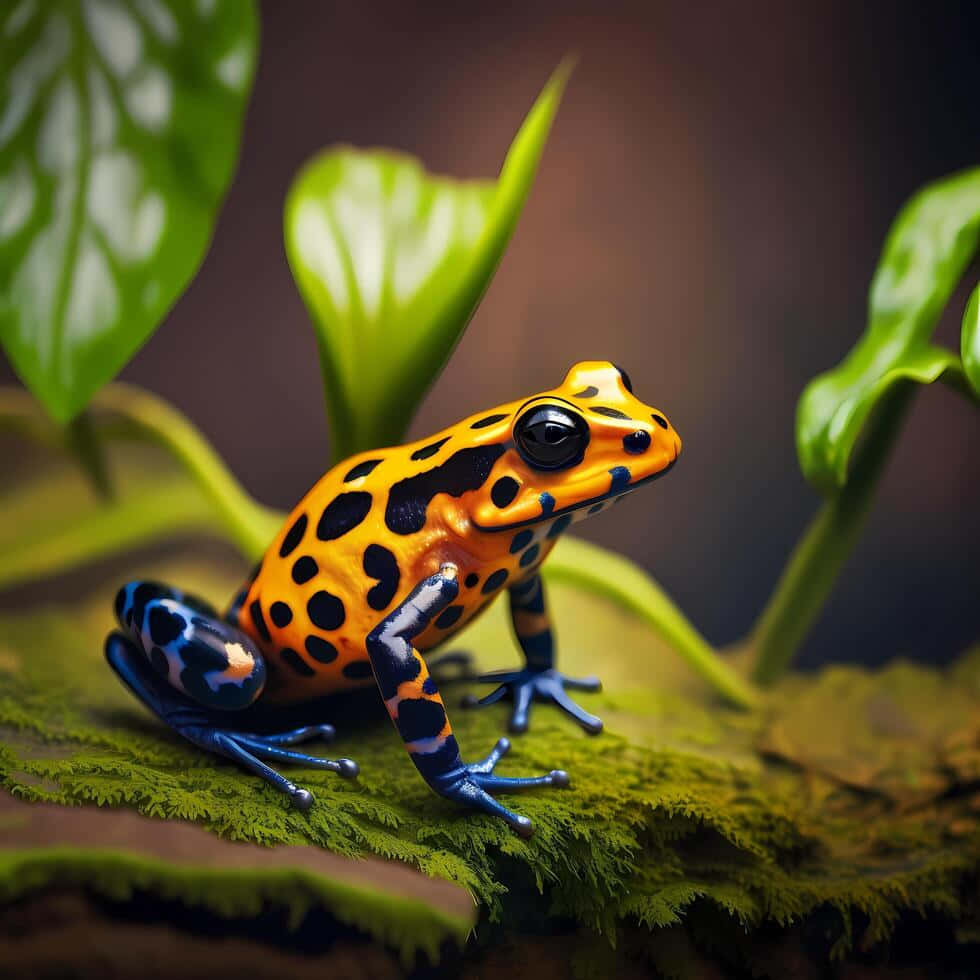 Vibrant Poison Dart Frog Wallpaper